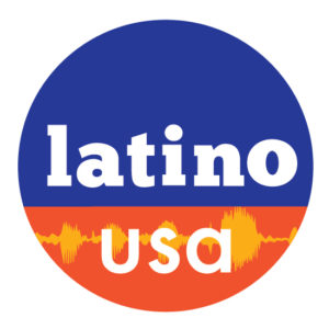 Latino USA logo circle soundwave
