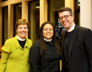 The Very Rev. Cynthia Briggs Kittredge, The Rev. Kim Jackson, and The Rev. Deacon J. Clarkson